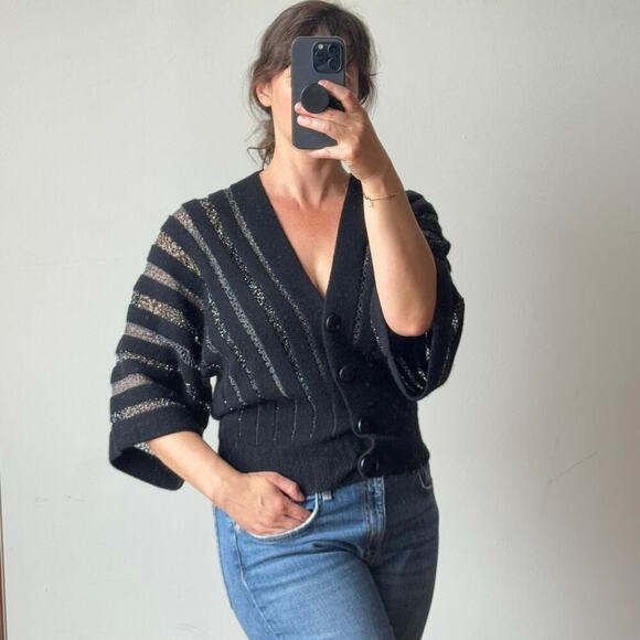MISSONI Wool & Lurex Lace Cardigan - Picture 1 of 11